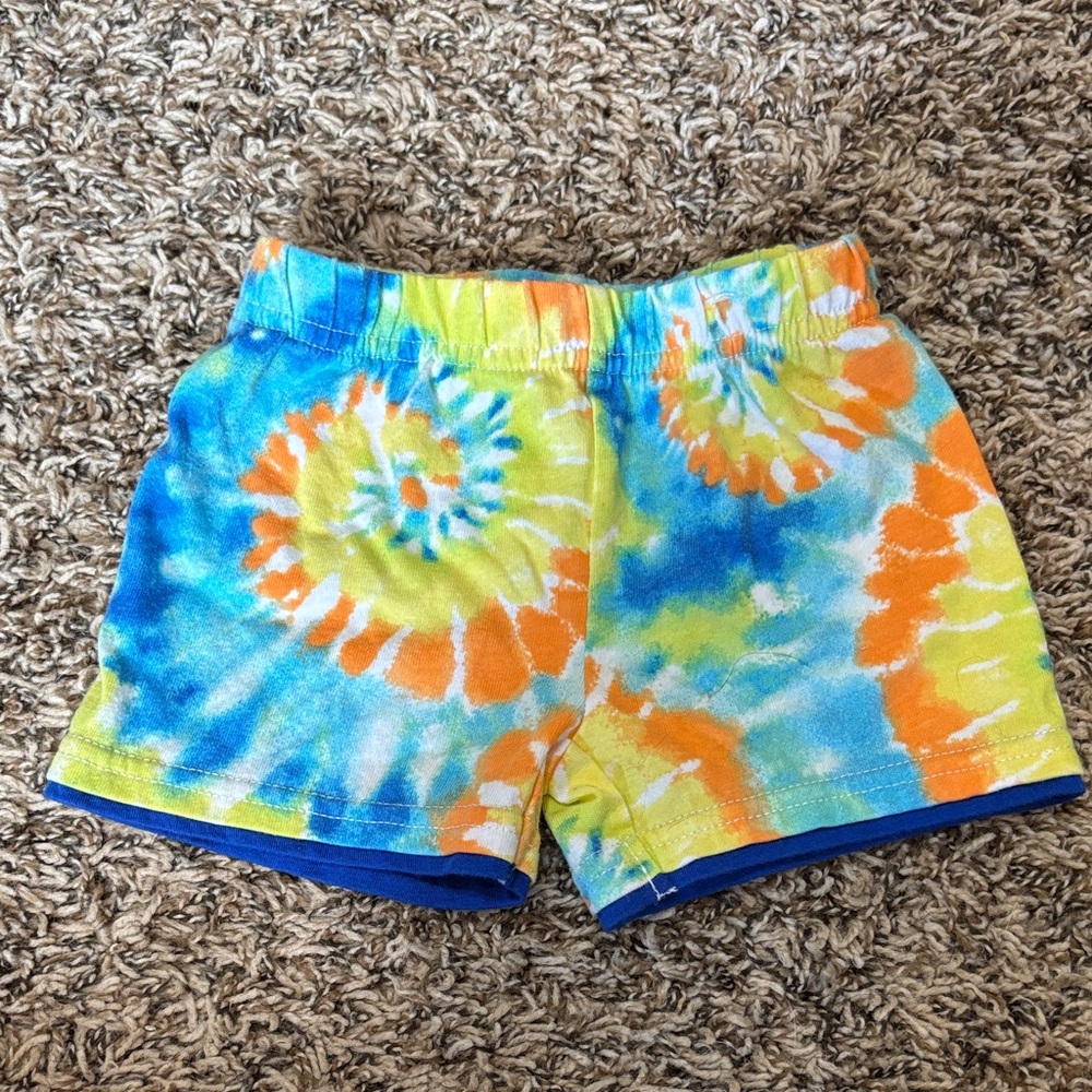 Garanimals Blue and Orange Tie-Dye Kids Shorts